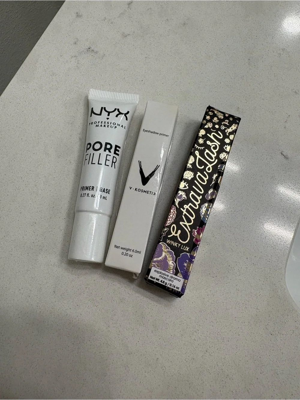 Mini NYX Pore Filler Primer, winky lux mini & Eye shadow primer- New